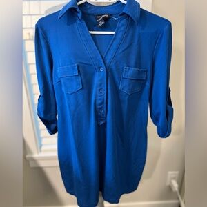 Max Edition Royal Blue Button-Down Shirt